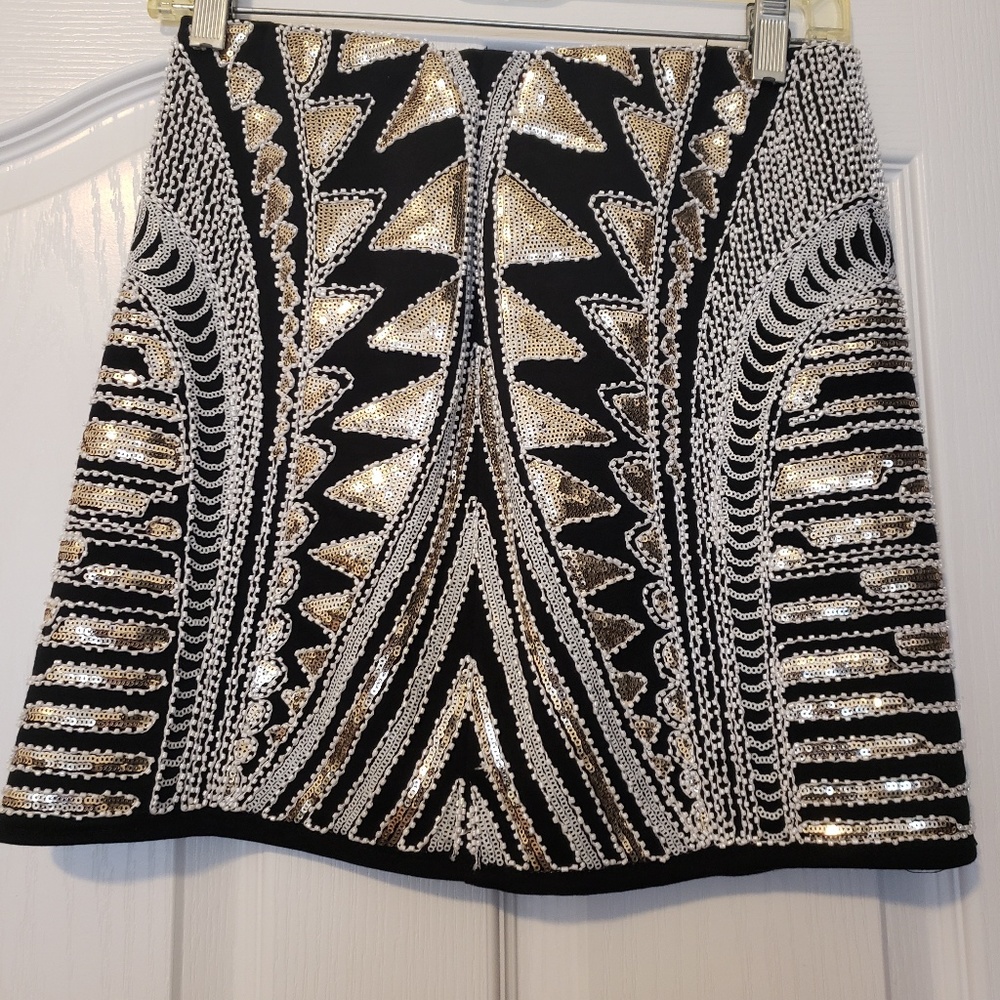 Studded mini skirt